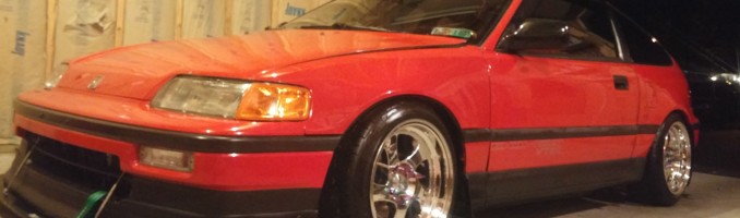 Red Honda CRX